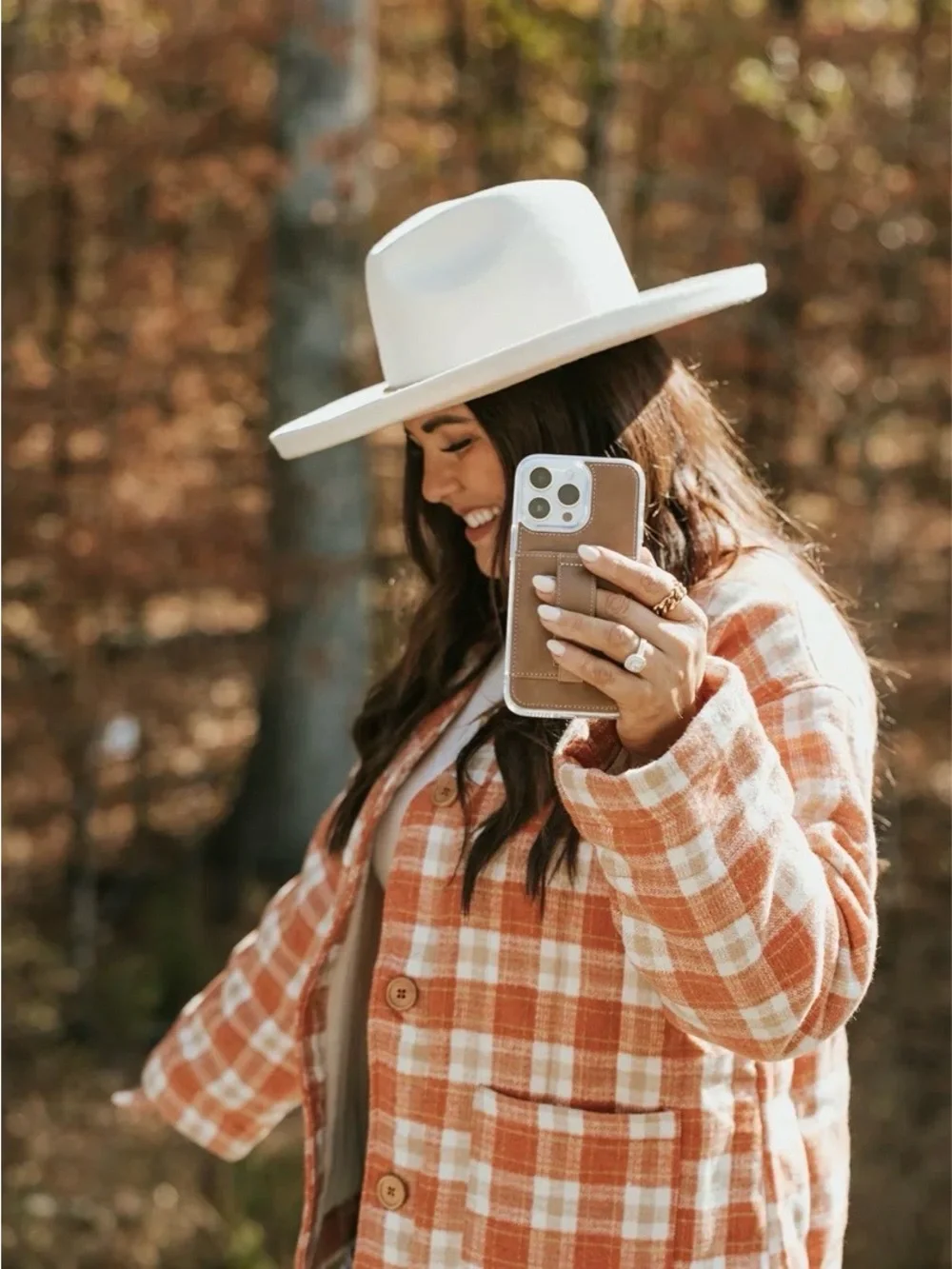 Walli Cases “Camel & Chestnut Checks” Our Faux Farmhouse New iPhone 13 Pro Max